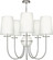 Fineas Five Light Chandelier in Dark Antique Nickel w/Alabaster Stone (165|1423)