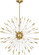 Andromeda Eight Light Chandelier in Modern Brass w/Clear Acrylic (165|166)
