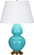 Double Gourd One Light Table Lamp in Egg Blue Glazed Ceramic w/Antique Natural Brass (165|1740X)