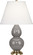 Small Double Gourd One Light Accent Lamp in Smokey Taupe Glazed Ceramic (165|1768X)