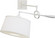 Real Simple One Light Wall Swinger in Stardust White Powder Coat over Steel (165|1809)