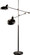 Bruno Two Light Floor Lamp in Lead Bronze w/Ebonized Nickel (165|1848)