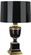 Annika One Light Table Lamp in Black Lacquered Paint w/Natural Brass/Ivory Crackle (165|2503)