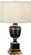 Annika One Light Table Lamp in Black Lacquered Paint w/Natural Brass, Ivory Crackle (165|2503X)