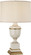 Annika One Light Table Lamp in Ivory Lacquered Paint w/Natural Brass and Ivory Crackle (165|2601X)