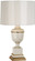 Annika One Light Accent Lamp in Ivory Lacquered Paint w/Natural Brass, Ivory Crackle (165|2604)