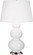 Triple Gourd One Light Table Lamp in Lily Glazed Ceramic w/Antique Silver (165|351X)
