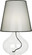 Small Julia One Light Table Lamp in Clear Glass Body w/Black Fabric Wrapped Cord (165|458B)
