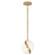 Michael Berman Brut One Light Pendant in Modern Brass (165|624)