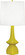 Jasmine One Light Table Lamp in Citron Glazed Ceramic (165|CI210)
