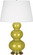 Triple Gourd One Light Table Lamp in Citron Glazed Ceramic w/Antique Brassed (165|CI40X)