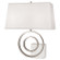 Jonathan Adler Saturn Two Light Table Lamp in Polished Nickel w/ White Marble (165|L910)