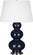 Triple Gourd One Light Table Lamp in Midnight Blue Glazed Ceramic w/Antique Silvered (165|MB42X)