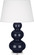 Triple Gourd One Light Table Lamp in Midnight Blue Glazed Ceramic w/Lucite Base (165|MB43X)