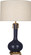 Athena One Light Table Lamp in Midnight Blue Glazed Ceramic w/Aged Brass (165|MB992)