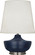 Michael Berman Nolan One Light Table Lamp in Matte Midnight Blue Glazed Ceramic, Dark Antique Nickel (165|MMB23)