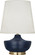 Michael Berman Nolan One Light Table Lamp in Matte Midnight Blue Glazed Ceramic, Modern Brass (165|MMB24)