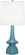 Jasmine One Light Table Lamp in Steel Blue Glazed Ceramic (165|OB210)
