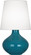 June One Light Table Lamp in Peacock Glazed Ceramic (165|PC993)