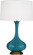 Pike One Light Table Lamp in Peacock Glazed Ceramic w/Aged Brass (165|PC994)