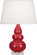 Small Triple Gourd One Light Accent Lamp in Ruby Red Glazed Ceramic w/Lucite (165|RR33X)