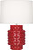 Small Dolly One Light Accent Lamp in Ruby Red Glazed Textured Ceramic (165|RR801)