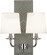 Williamsburg Lightfoot Two Light Wall Sconce in Carter Gray Leather w/Nailhead, Polished Nickel (165|S1034)