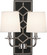 Williamsburg Lightfoot Two Light Wall Sconce in Blacksmith Black Leather w/Nailhead, Polished Nickel (165|S1035)