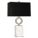 Oculus One Light Table Lamp in Antique Silver w/ White Marble (165|S405B)
