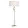 Oculus One Light Floor Lamp in Antique Silver w/ White Marble Base (165|S406)