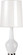 Jonathan Adler Capri One Light Table Lamp in White Cased Glass w/Polished Nickel (165|WH730)