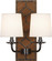 Williamsburg Lightfoot Two Light Wall Sconce in English Ochre Leather w/Nailhead, Deep Patina Bronze (165|Z1030)