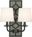 Williamsburg Lightfoot Two Light Wall Sconce in Carter Gray Leather w/Nailhead, Deep Patina Bronze (165|Z1034)