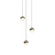 Grapes LED Pendant in Satin Nickel (69|2914.13-SML)