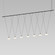 Suspenders Seven Light Pendant in Satin Black (69|SLS1167)