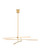 Klee LED Chandelier in Natural Brass (182|700KLE6NB-LED930)