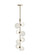 ModernRail LED Pendant in Aged Brass (182|700MDP3GRR)