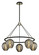 Iliad Five Light Chandelier in Carbide Blk & Pol Nickel (67|F6215)