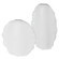 Ruffled Vases, S/2 in Matte White (52|17963)