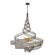 Flow Eight Light Pendant in Matte Black/French Gold (137|240P08MBFG)