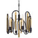 Darden Six Light Pendant in Matte Black/Antique Gold (137|354P06MBAG)