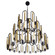 Darden 36 Light Chandelier in Matte Black/Antique Gold (137|354P36MBAG)