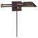 VC CLASSIC One Light Swing Arm Wall Lamp in Bronze (268|82034 BZ)