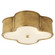 Basil Three Light Flush Mount in Natural Brass (268|AH 4015NB-FG)