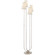 Montreuil Four Light Floor Lamp in Burnished Silver Leaf (268|ARN 1025BSL-L)