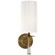 drunmore One Light Wall Sconce in Hand-Rubbed Antique Brass with Crystal (268|ARN 2018HAB/CG-WG)