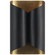 selfoss Two Light Wall Sconce in Black and Brass (268|ARN 2036BLK)