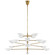 Graphic 16 Light Chandelier in Hand-Rubbed Antique Brass (268|ARN 5503HAB-WHT)