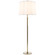 Simple Scallop One Light Floor Lamp in Soft Brass (268|BBL 1023SB-S)