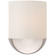 Crescent LED Wall Sconce in Polished Nickel (268|BBL 2155PN-WG)
